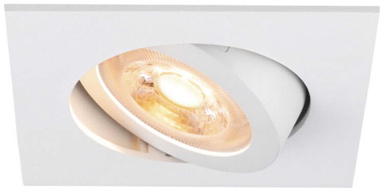 Downlight LED SLV NEW TRIA 68 GU10 1×10W VAR 82×82mm blanc 