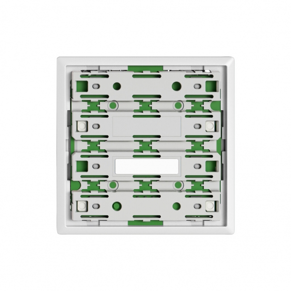 Plaque frontale EDIZIO.liv UNI SNAPFIX® 60×60mm blanc 