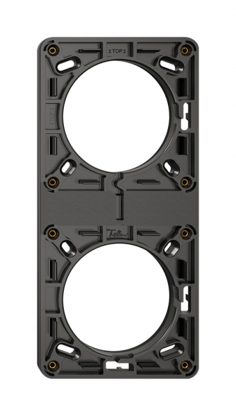 NUP-Kopfzeile Feller NEVO, 2×1, für N.CO-Apparate, schwarz 