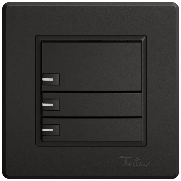 UP-Universaltaster EDIZIO.liv UNI SNAPFIX® 5…48V m.LED blau 3× 1-Tbed.sz 