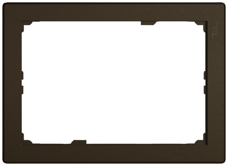Piastra frontale EDIZIO.liv SNAPFIX® per KNX-Panel 7" 120×180 mm ma 