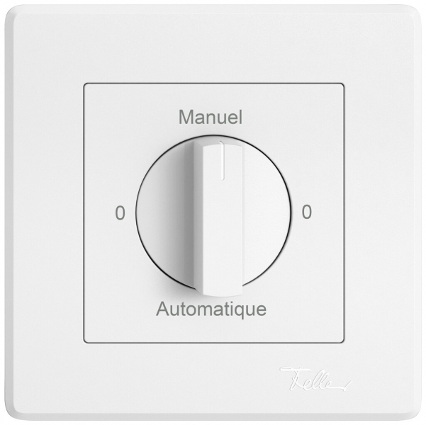 Interruttore rotativo INC EDIZIO.liv SNAPFIX® manopola 2/1L 0-Manuel-0-Auto bi 