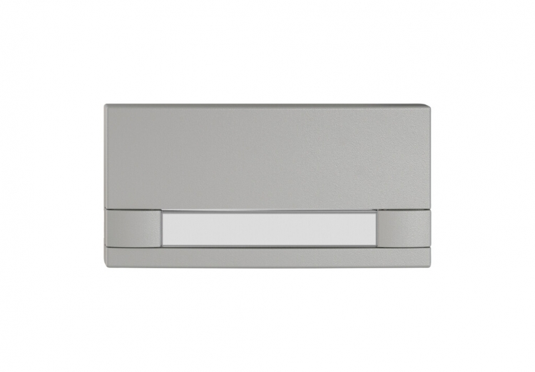Pulsante 1/2 EDIZIO.liv KNX e UNI c.SNAPFIX® s.LED c.targhetta com.2T grc 