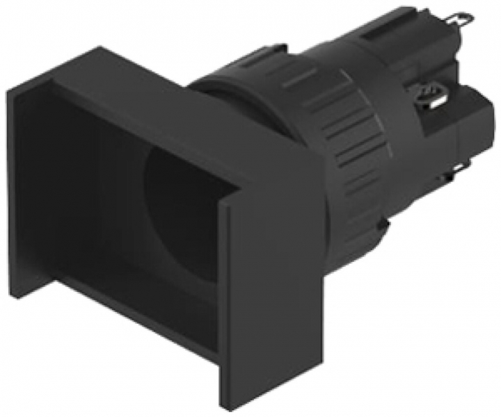Leuchtdrucktastervorsatz EAO 51 1NO 1NC Lötanschluss 18×24mm verrastend 