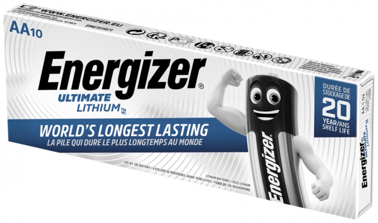 Batterie Lithium Energizer Ultimate FR6 1.5V, Box à 10 Stück 