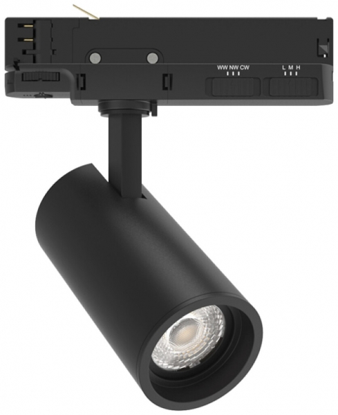 Spot LED DOTLUX SLIMtrack 21W 2070lm 927/932/940 36° VAR AD3PH Ø65 noir 