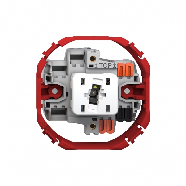 Leuchtdruckschalter Feller SNAPFIX® 3/1L Frontlinse LS gelb 