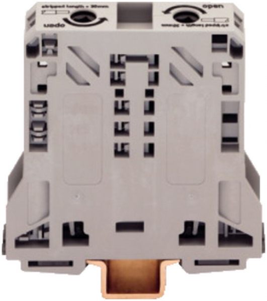 Borne de passage WAGO 2L 50mm² gris 