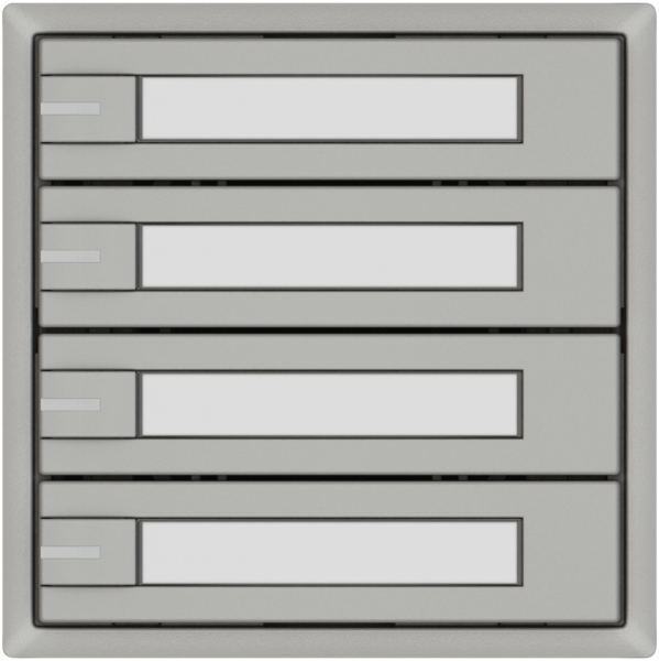 KNX-Taster RGB EDIZIO.liv SNAPFIX® Temperaturfüh.RGB-LED Pap.4×T 1-Tbed.hgu 