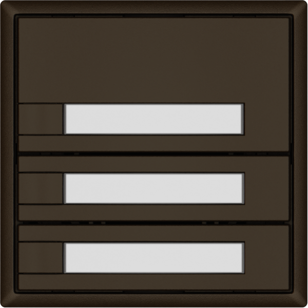 Poussoir universel EDIZIO.liv UNI SNAPFIX® 12…48V s.LED 3× comm.1T étiqu.br 