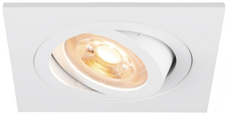 Downlight LED SLV NEW TRIA 75 GU10 1×10W VAR 90×90mm blanc 