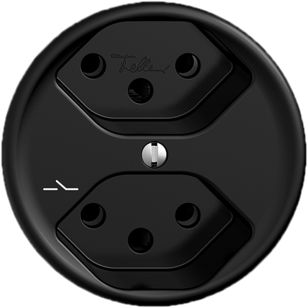 Presa INC STANDARDdue 2×T13 1×S nero 