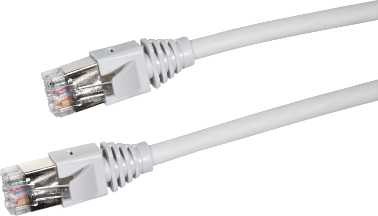 Câble de raccordement S/STP RJ45-RJ45 2m gris 
