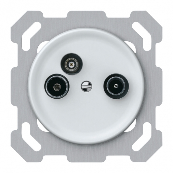 Presa antenna INC TV-R-dati origin cassetta passante 19dB 4dB bianco 