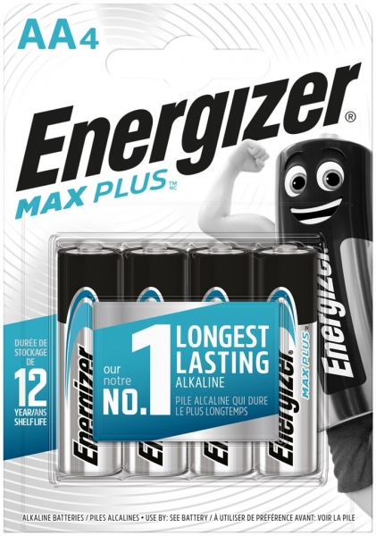 Batterie Alkali Energizer Max Plus AA LR6 1.5V Blister à 4 Stück 