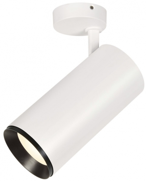 Plafonnier LED SLV NUMINOS SPOT PHASE XL 36W 3460lm 4000K 60° blanc/noir 