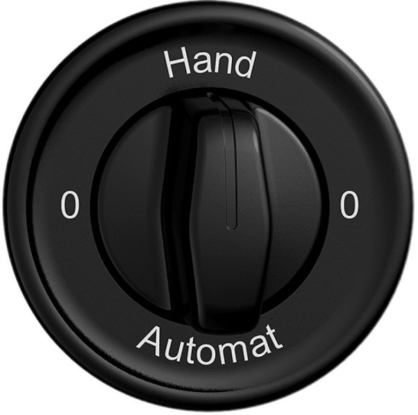 Interruttore rotativo STANDARDdue SNAPFIX® manopola 2/1L 0-Hand-0-Auto ne 