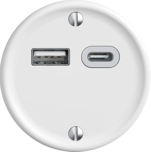 USB-Ladesteckdose STANDARDdue SNAPFIX® 230V AC 18W 1×USB TypA 1×USB TypC ws 