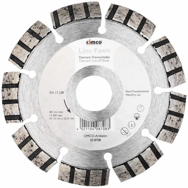 Diamant-Trennscheibe Cimco Line Beige Ø115mm 
