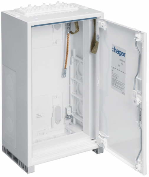 Armadio murale Hager univers con porta CP I IP44 300×800×205mm 