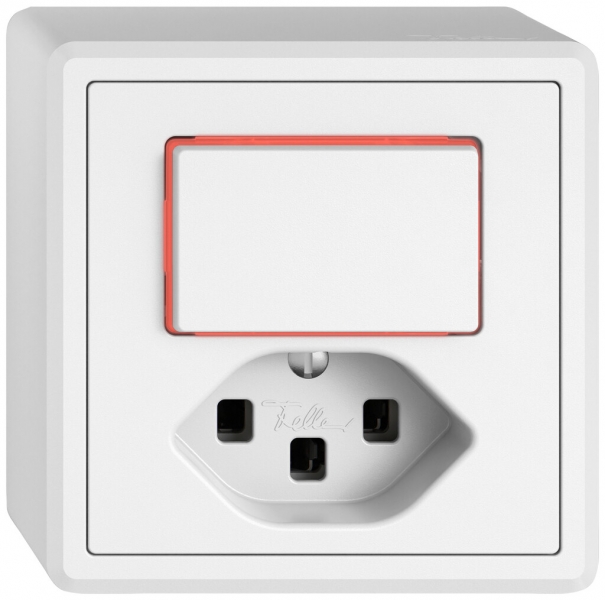 Combinazione AP EDIZIO.liv SNAPFIX® S6L+T23 illuminazione laterale ro bi 