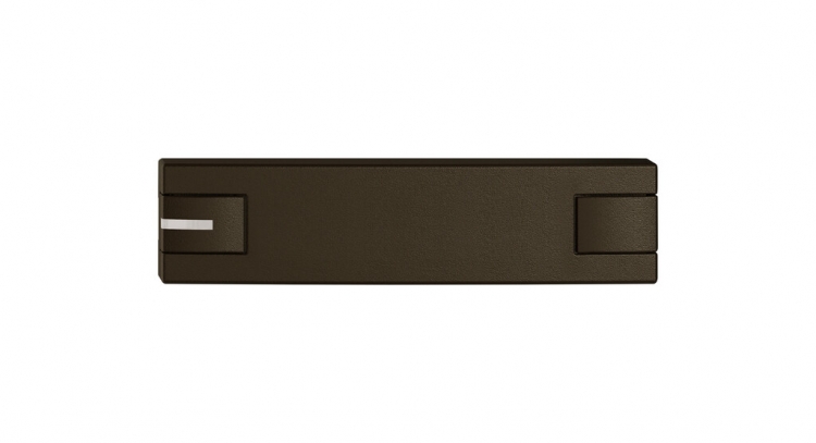 Poussoir 1/4 EDIZIO.liv SNAPFIX® p.KNX&UNI a.LED comm.à 2 touches br 