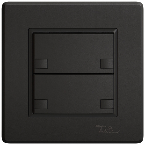 Pulsante KNX RGB INC EDIZIO.liv SNAPFIX® sensore temp.s.LED 2× com.2T ne 