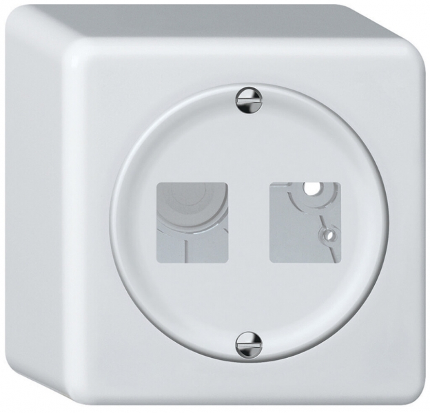 Kit de montage AP origin droit 2×HMS 88×88mm blanc 