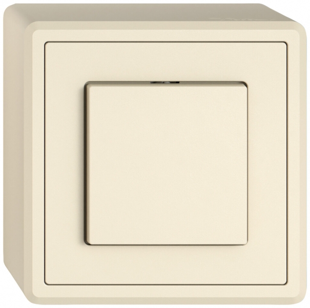 Interrupteur à poussoir AP EDIZIO.liv SNAPFIX® interrupteur/inverseur 3/1L cr 