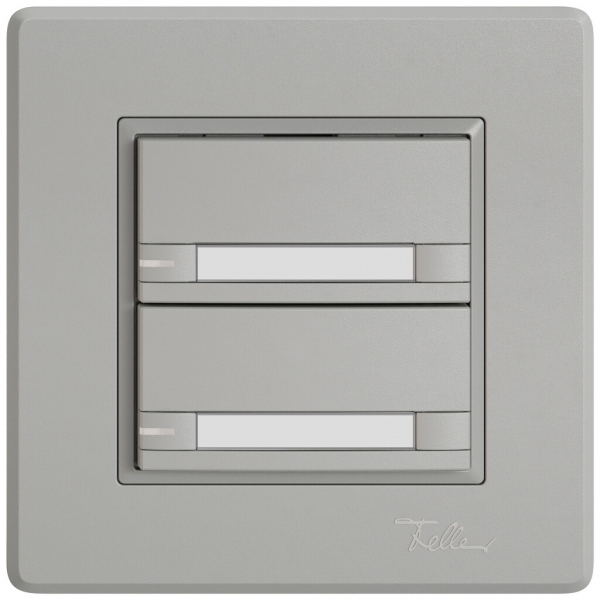 Pulsante KNX RGB INC EDIZIO.liv SNAPFIX® sensore temp.RGB-LED targ.2× com.2T grc 