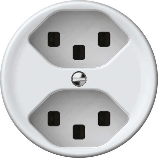 Presa origin 2×tipo 23 16A 230V 60×60mm bianco 