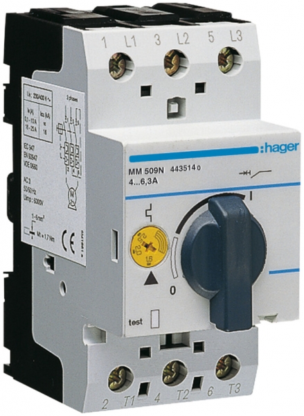 Démarreur de moteur Hager 4…6.3A 