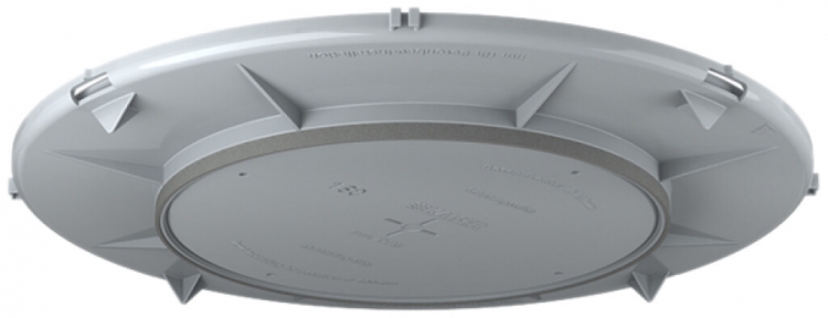Placca frontale HaloX 250 per calcestruzzo a vista, uscita Ø180mm 
