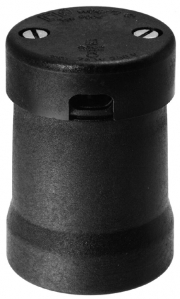 Portalampada d'illuminazione Woertz E27 nero 