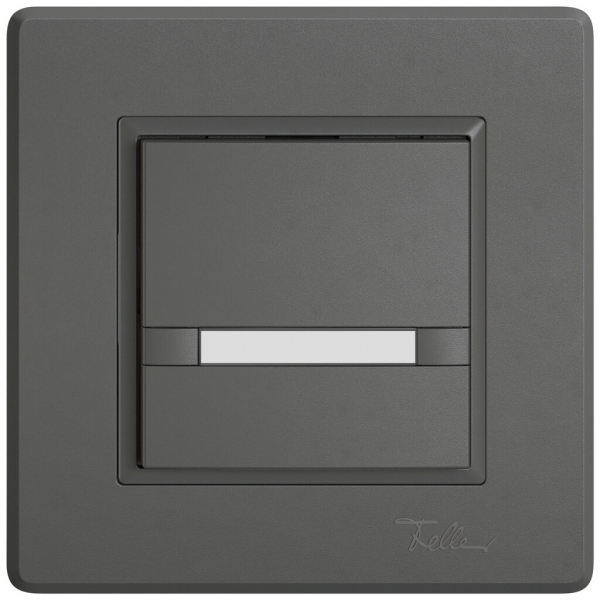 Pulsante KNX RGB INC EDIZIO.liv SNAPFIX® sensore temp.s.LED targ.1× com.2T grs 