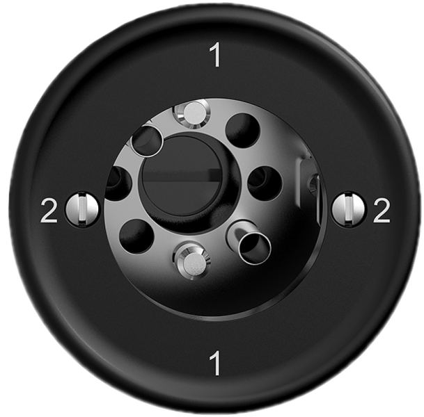 Interrupteur rotatif STANDARDdue SNAPFIX® inverseur 3/1L s.cylindre no 