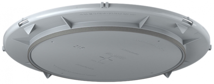 Placca frontale HaloX 250 per calcestruzzo a vista, uscita Ø215mm 