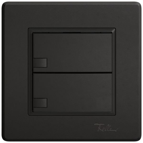 Pulsante KNX RGB INC EDIZIO.liv SNAPFIX® sensore temp.s.LED 2× com.1T ne 