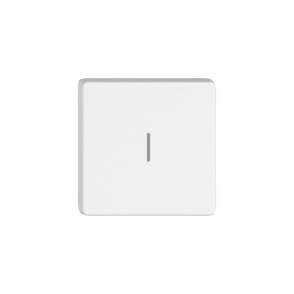 Pulsante 1/4 EDIZIO.liv Wiser con SNAPFIX® con simbolo l (ON) bi 