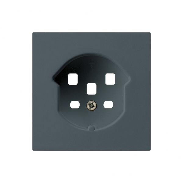 Kit frontal HA kallysto pour prise type 25 avec bornes enfichables anthracite 