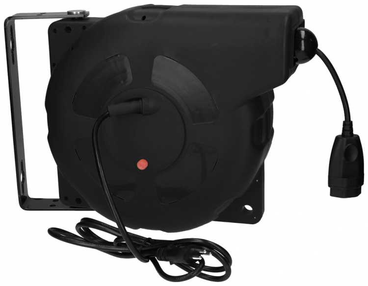 Avvolgicavo MAX HAURI 1×T13 20m IP20 nero 