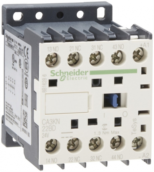Contattore ausiliare Schneider Electric CA3-KN22 BD24VDC 2Ch/2R 