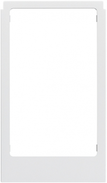 Cadre design vidéo Hager elcom.touch carré blanc 