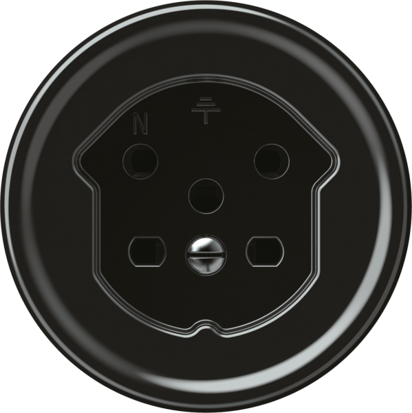 Prise origin 1×type 15 10A 230V 60×60mm noir 