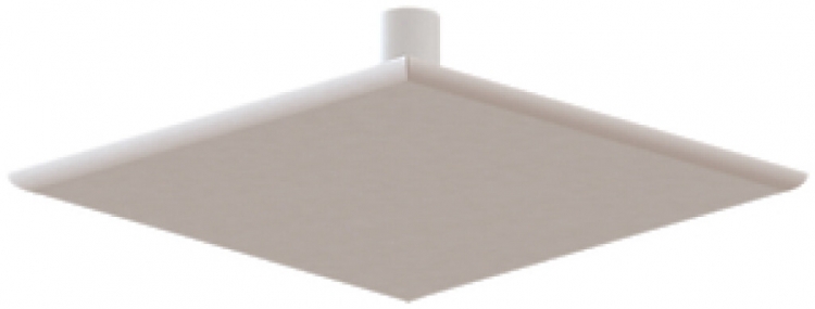 Rosace de plafond AGRO 86×86×5mm blanc 