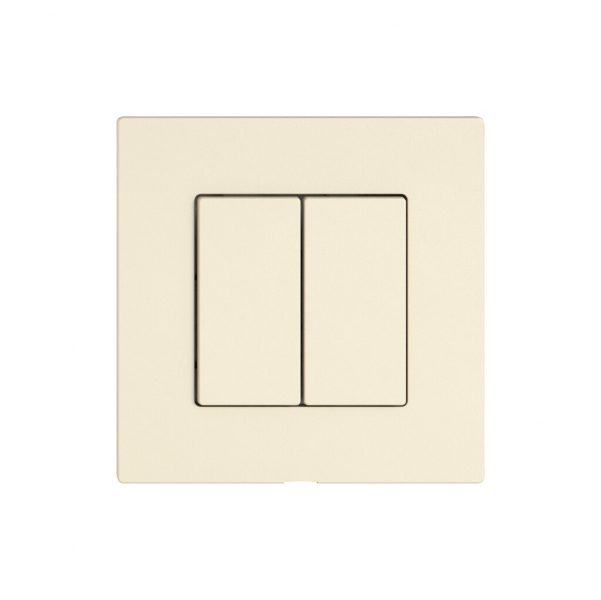 Montageset EDIZIO.liv Wiser SNAPFIX® f.Druckschalter 2K 2 Tasten cr 