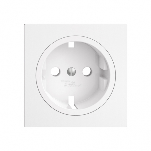 Kit frontale Feller EDIZIOdue per presa Schuko 60×60mm bianco 