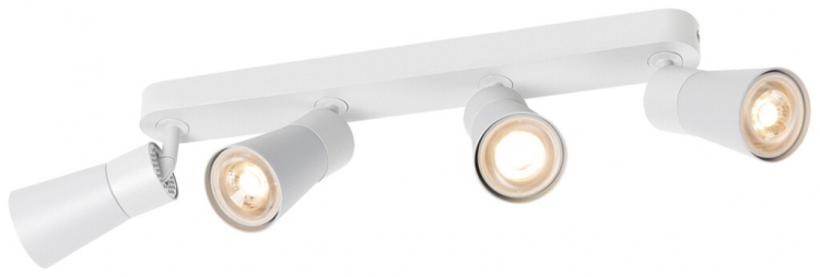 Spot SLV PURI 2.0 Cone CW GU10 4×6W DIM 365×42×138mm weiss 