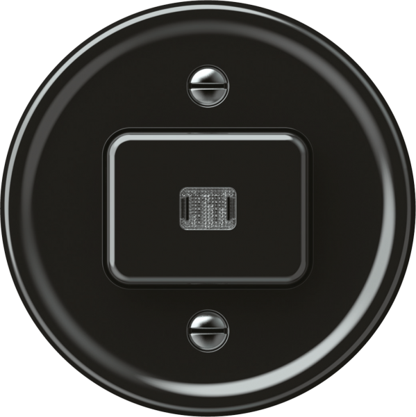 Poussoir lumineux origin 1×touche lumineux 1CO 1P 0<1 10A 230V 60×60mm noir 