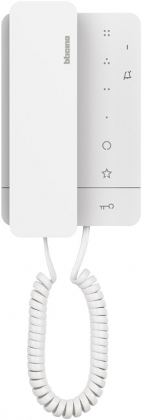 Stazione interna audio Bticino CLASSE 100 A16M, 2 fili, bianco 